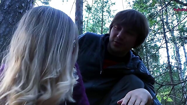 Public suck stranger, cock stranger, huge cock public, suck in the woods, sex in wood, amateurs in a public place